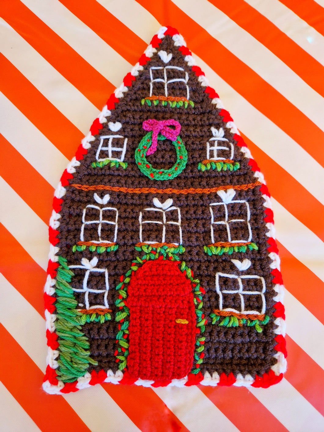 Peperkoekhuis onderlegger / gingerbreadhouse pan coaster placemat