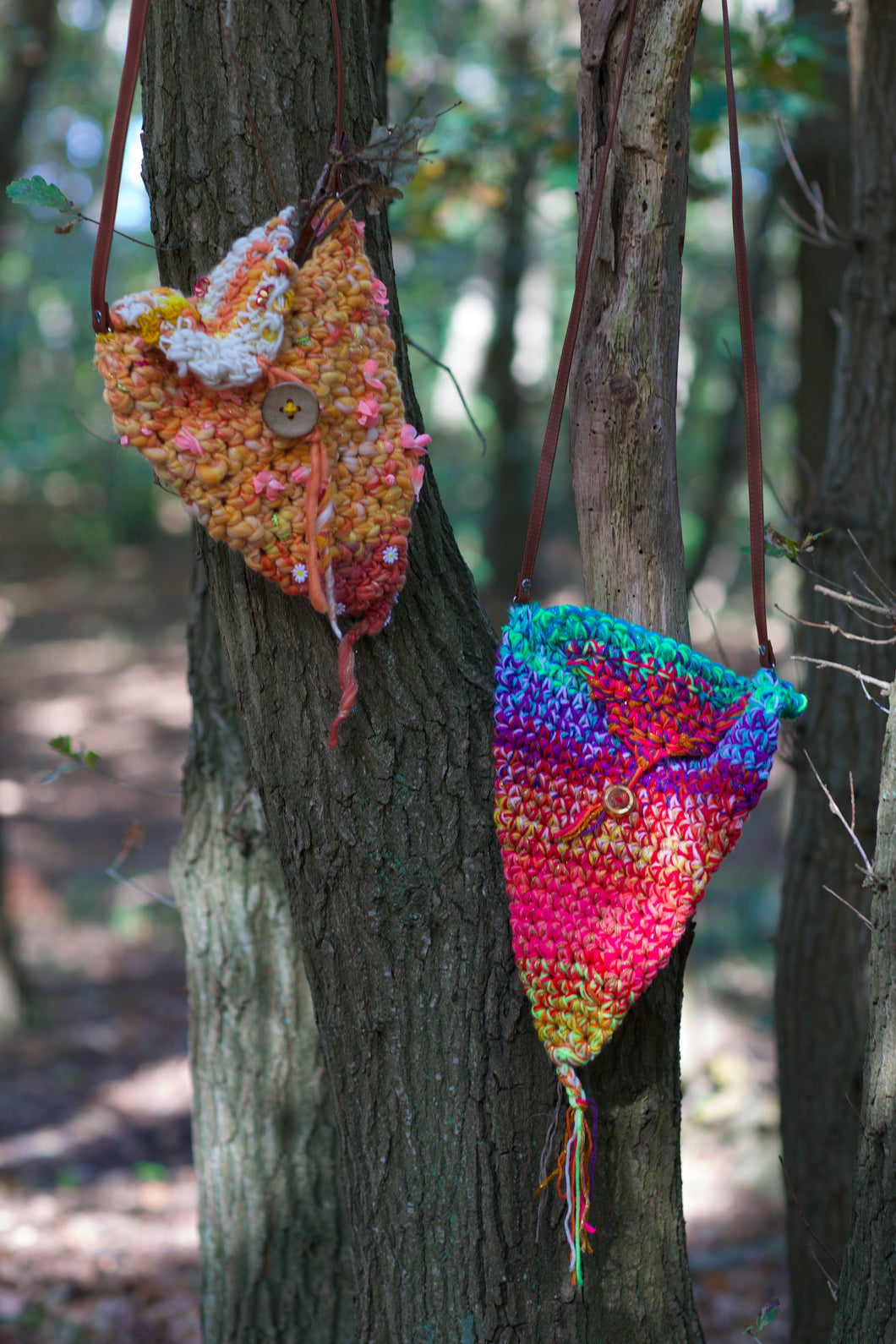 free crochet pattern forest bag / elf bag (NL terms)