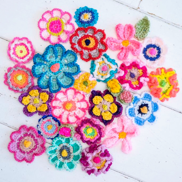 Haakpatroon 6 Bloemen by Pollevie #2